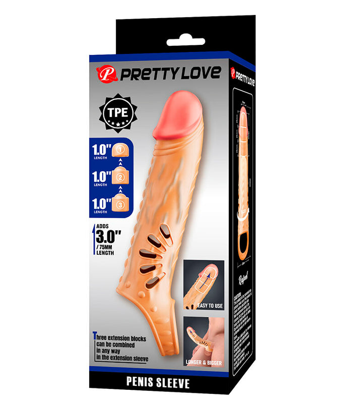 PRETTY LOVE - PENISMOUW MET VERLENGSTUKKEN