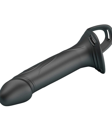 PRETTY LOVE - LANDON BLACK VIBRATING STRAP-ON PRETTY LOVE - LANDON BLACK VIBRATING STRAP-ON