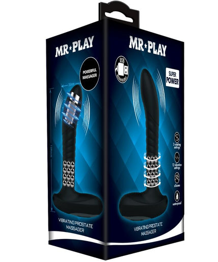 Mr Play – Rotating & Vibrating Prostate Massager with Remote Control – Black Mr Play – Rotating & Vibrating Prostate Massager with Remote Control – Black