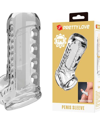PRETTY LOVE - TRANSPARANTE GETEXTUREERDE PENISHOES PRETTY LOVE - TRANSPARANTE GETEXTUREERDE PENISHOES