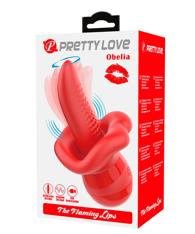 Pretty Love – Obelia Masturbator Zungen-Vibrator mit Orbitalbewegung
