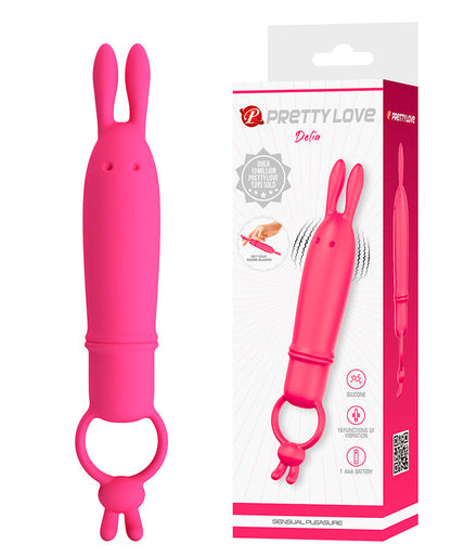 PRETTY LOVE - DELIA RABBIT VIBRATOR WITH RESISTANCE RING PRETTY LOVE - DELIA RABBIT VIBRATOR WITH RESISTANCE RING
