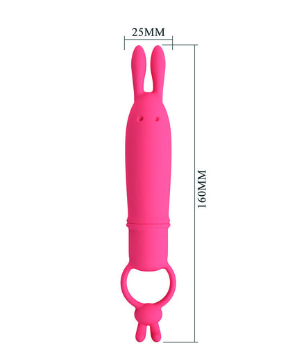 PRETTY LOVE - DELIA RABBIT VIBRATOR WITH RESISTANCE RING PRETTY LOVE - DELIA RABBIT VIBRATOR WITH RESISTANCE RING