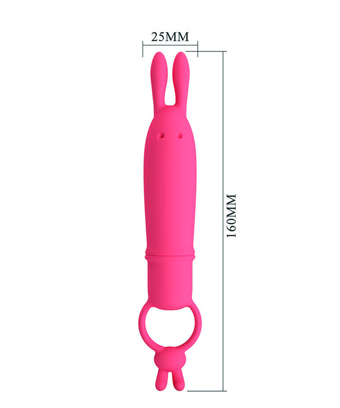 PRETTY LOVE - DELIA RABBIT VIBRATOR WITH RESISTANCE RING