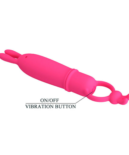 PRETTY LOVE - DELIA RABBIT VIBRATOR WITH RESISTANCE RING PRETTY LOVE - DELIA RABBIT VIBRATOR WITH RESISTANCE RING