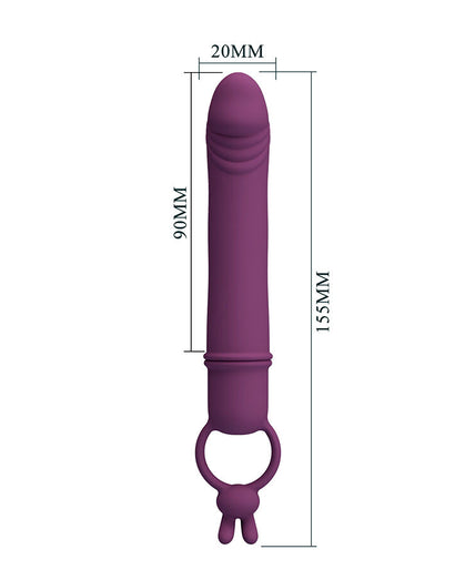 PRETTY LOVE - CORA VIBRATOR PENIS FORM WITH RESISTANCE RING PRETTY LOVE - CORA VIBRATOR PENIS FORM WITH RESISTANCE RING