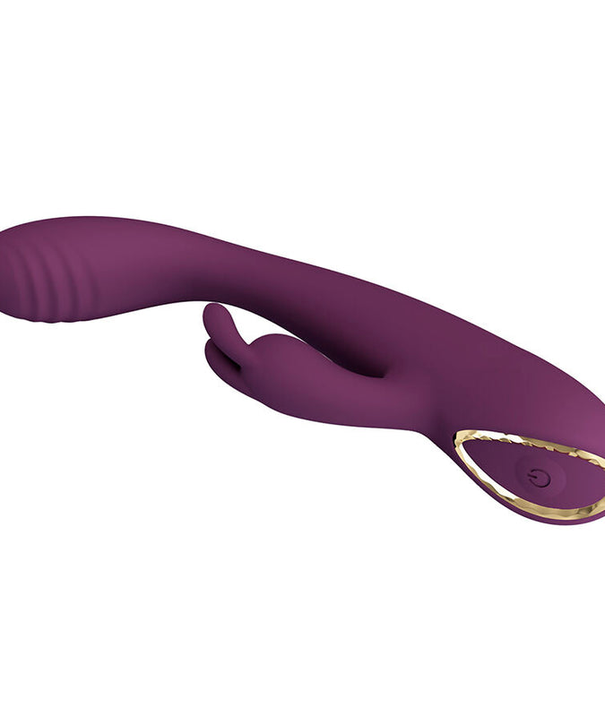 Pleasurements – Pretty Love – Emma Rabbit Vibrator With Stimulator Purple