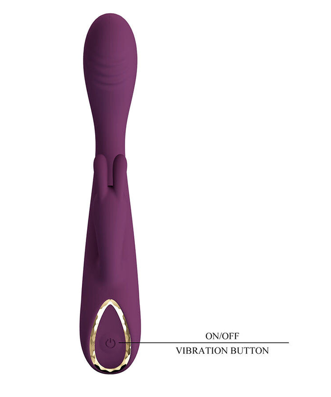 Pleasurements – Pretty Love – Emma Rabbit Vibrator With Stimulator Purple