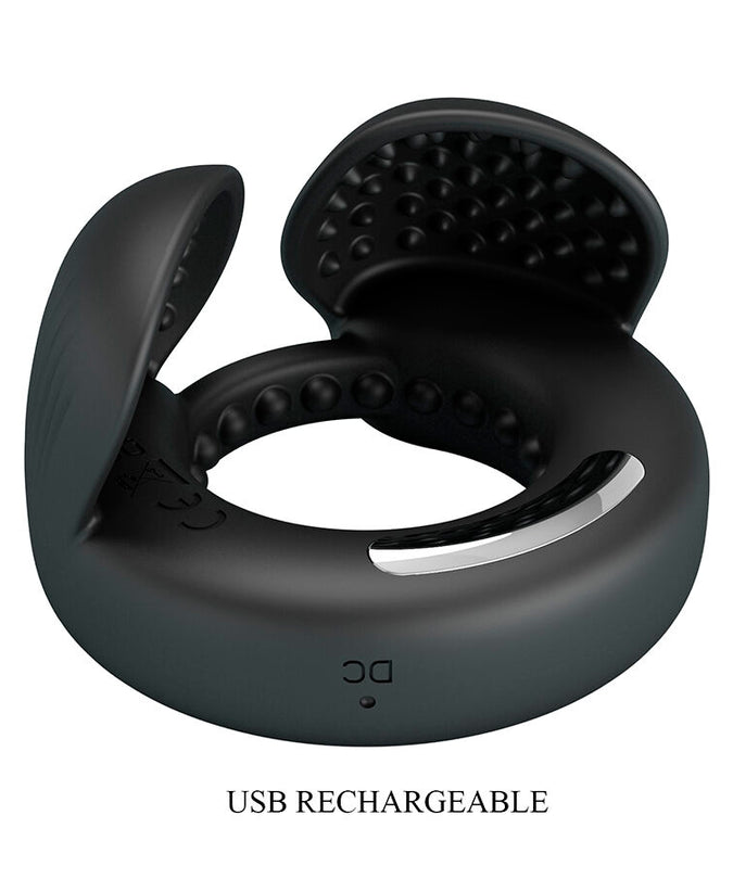 PRETTY LOVE - QUENTIN PENIS RING WITH TESTICULAR STIMULATOR