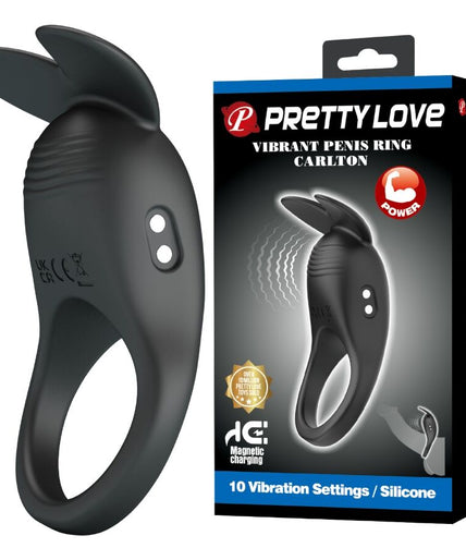 PRETTY LOVE - CARLTON PENIS RING WITH CLITORAL STIMULATOR PRETTY LOVE - CARLTON PENIS RING WITH CLITORAL STIMULATOR