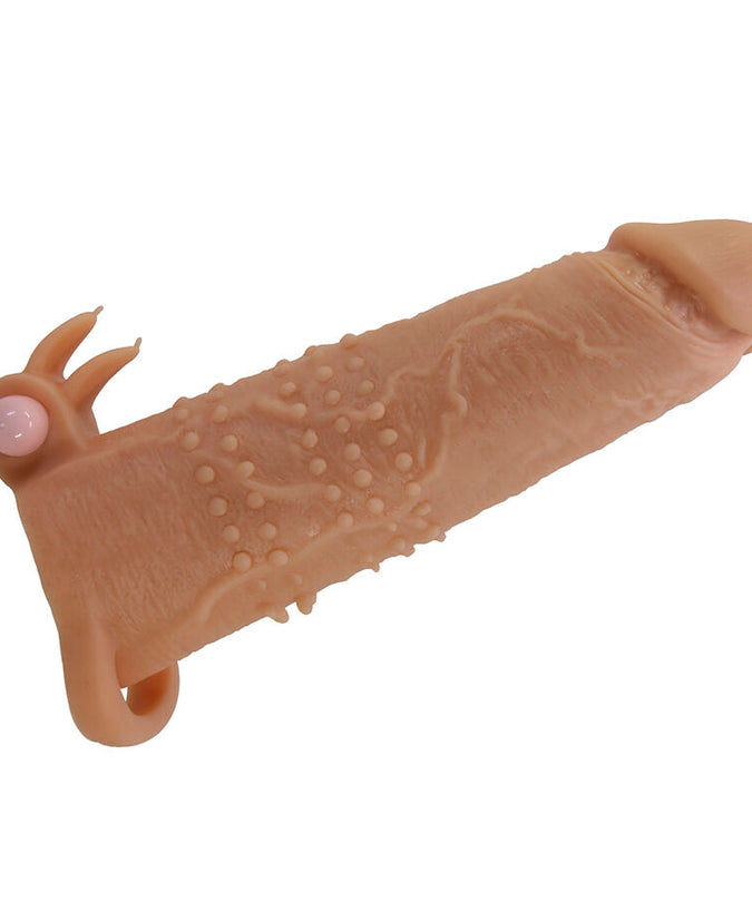 PRETTY LOVE - QUILLON PENIS SLEEVE WITH CLITORAL STIMULATOR AND VIBRATION