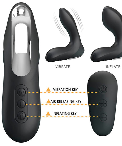 Mr Play – Inflatable Prostate Massager with Vibration & Remote Control – Black Mr Play – Inflatable Prostate Massager with Vibration & Remote Control – Black