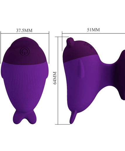 PRETTY LOVE - DOLPHIN MINI VIBRATOR WITH CLIP PRETTY LOVE - DOLPHIN MINI VIBRATOR WITH CLIP