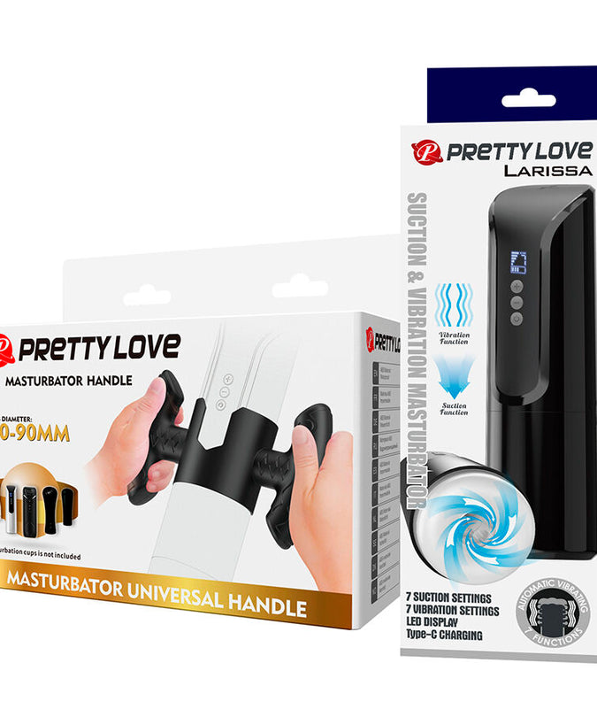 Pretty Love – Larissa Suction Masturbator With Vibration + Support