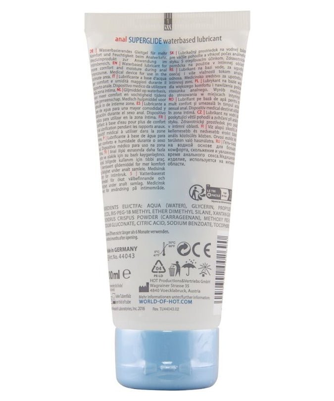 HETE - ANALE SUPERGLIDE GLIJMIDDEL OP WATERBASIS 100 ML
