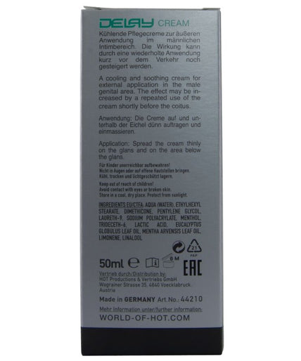 HOT - DELAY CRÈME 50 ML HOT - DELAY CRÈME 50 ML