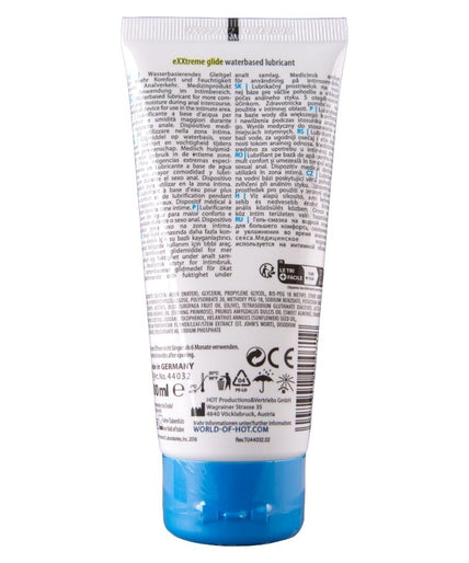 HOT - EXXTREME GLIDE GLIJMIDDEL OP WATERBASIS + COMFORT OLIE A+ 100 ML HOT - EXXTREME GLIDE GLIJMIDDEL OP WATERBASIS + COMFORT OLIE A+ 100 ML