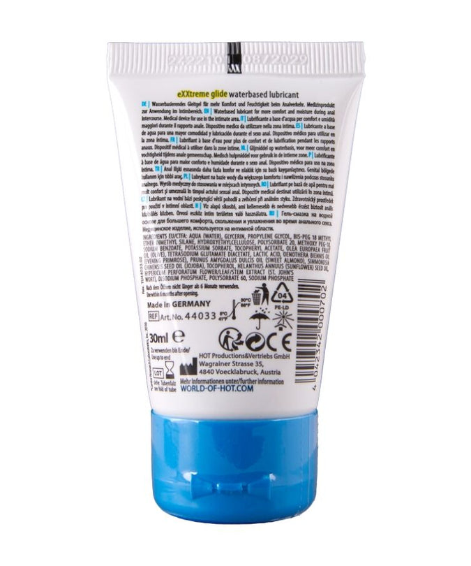 HOT - EXXTREME GLIDE GLIJMIDDEL OP WATERBASIS + COMFORT OLIE A+ 30 ML