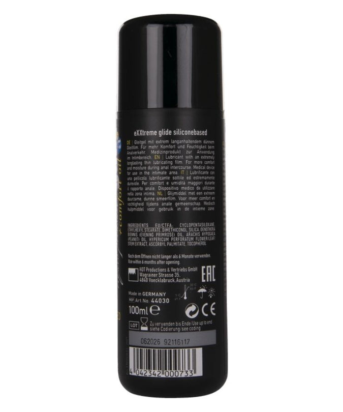 HOT - EXXTREME GLIDE GLIJMIDDEL OP SILICONENBASIS + COMFORTOLIE A+ 100 ML