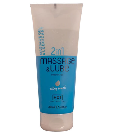 HOT - MASSAGE & GLIDE GEL 2IN1 SILKY TOUCH 200 ML HOT - MASSAGE & GLIDE GEL 2IN1 SILKY TOUCH 200 ML