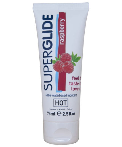 HOT - SUPERGLIDE EDIBLE LUBRICANT WATERBASED RASPBERRY 75 ML HOT - SUPERGLIDE EDIBLE LUBRICANT WATERBASED RASPBERRY 75 ML