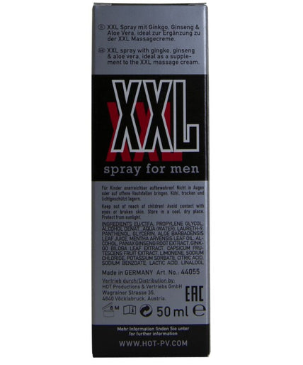 HOT - XXL SPRAY VOOR MANNEN 50 ML HOT - XXL SPRAY VOOR MANNEN 50 ML