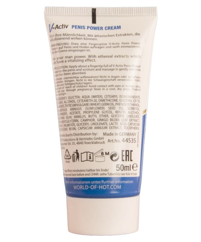 HOT - V-ACTIV PENIS POWER CREAM FOR MEN 50 ML