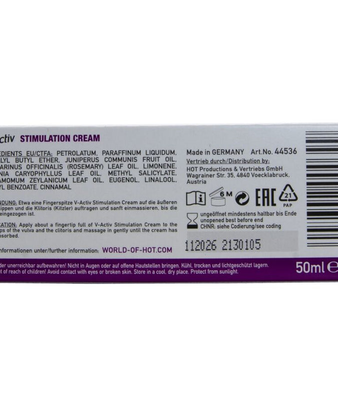 HOT - V-ACTIV STIMULATION CREAM FOR WOMEN 50 ML