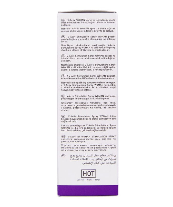 HOT - V-ACTIV STIMULERENDE SPRAY VOOR VROUWEN 50 ML