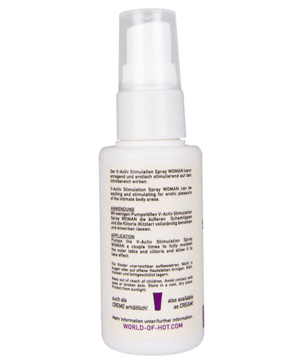 HOT - V-ACTIV STIMULERENDE SPRAY VOOR VROUWEN 50 ML HOT - V-ACTIV STIMULERENDE SPRAY VOOR VROUWEN 50 ML