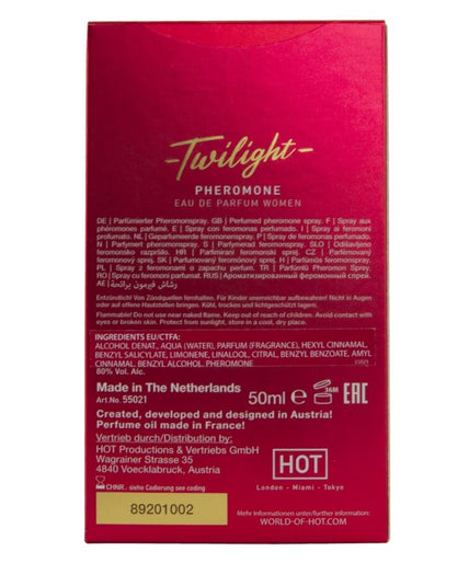 HOT - TWILIGHT PHEROMONE PARFUM WOMEN 50 ML HOT - TWILIGHT PHEROMONE PARFUM WOMEN 50 ML