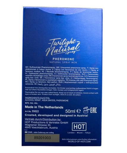 HOT - TWILIGHT PHEROMONE NATURAL SPRAY MEN 50 ML HOT - TWILIGHT PHEROMONE NATURAL SPRAY MEN 50 ML