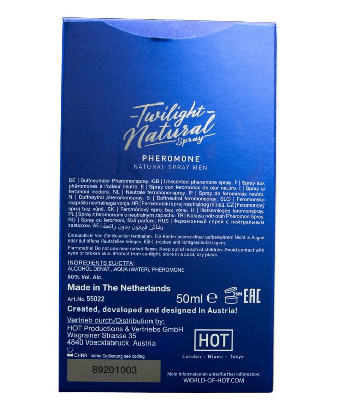 HOT - TWILIGHT FEROMONEN NATUURLIJKE SPRAY MANNEN 50 ML