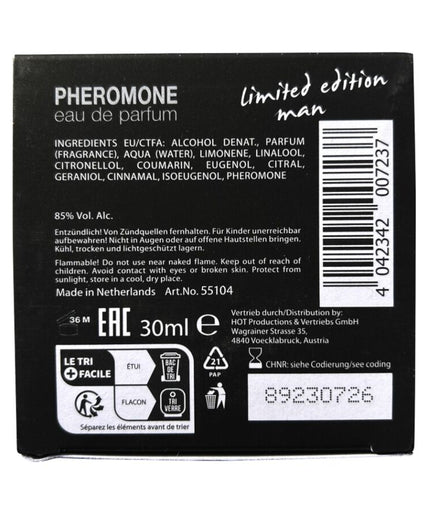 HOT - PHEROMONE PERFUME DUBAI LIMITED EDITION MEN 30 ML HOT - PHEROMONE PERFUME DUBAI LIMITED EDITION MEN 30 ML