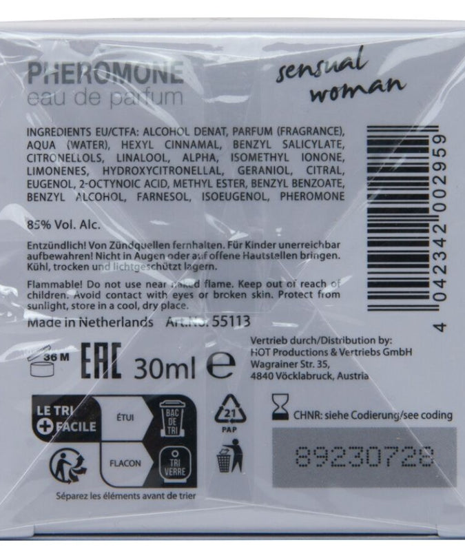 HOT - PHEROMONE PERFUME TOKYO SENSUAL WOMAN 30 ML