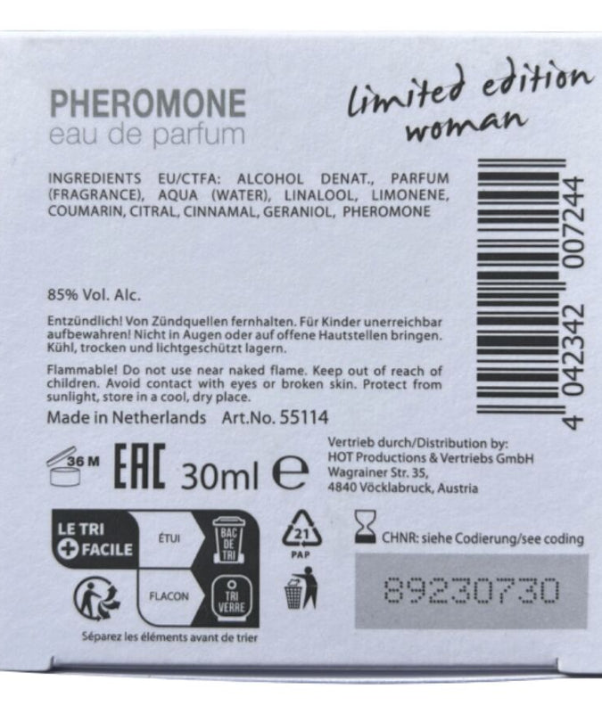 HOT - PHEROMONE PERFUME DUBAI LIMITED EDITION WOMEN 30 ML