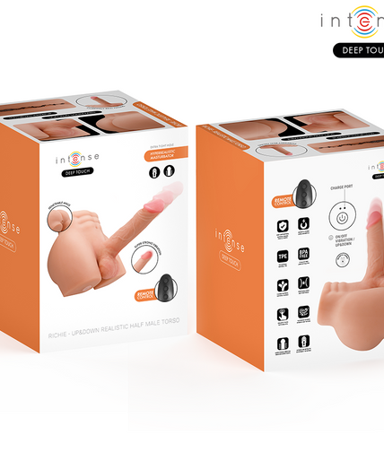 INTENSE DEEP TOUCH - RICHIE TORSO WITH ANUS AND REALISTIC DILDO WITH PUSHING AND VIBRATION REMOTE CONTROL 4.7 KG INTENSE DEEP TOUCH - RICHIE TORSO WITH ANUS AND REALISTIC DILDO WITH PUSHING AND VIBRATION REMOTE CONTROL 4.7 KG