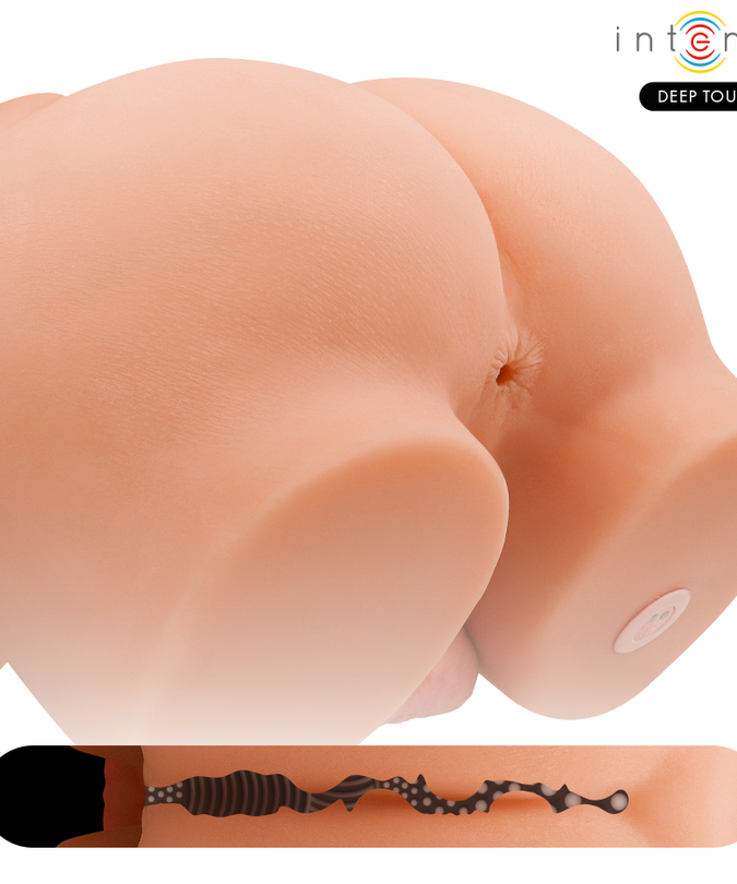 INTENSE DEEP TOUCH - RICHIE TORSO WITH ANUS AND REALISTIC DILDO WITH PUSHING AND VIBRATION REMOTE CONTROL 4.7 KG