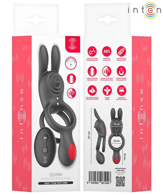 INTENSE - QUINN DOUBLE VIBRATION RING REMOTE CONTROL
