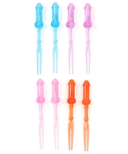 DIABLO PICANTE - COLORED PENIS SKEWERS 8 UNITS DIABLO PICANTE - COLORED PENIS SKEWERS 8 UNITS