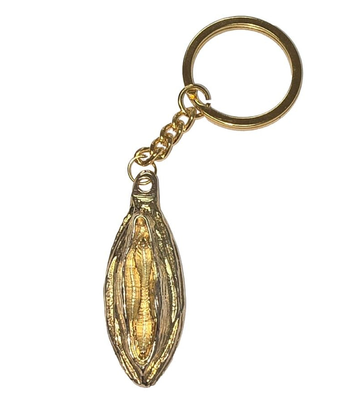 Diablo Picante – Metal Keychain With Gold Lips
