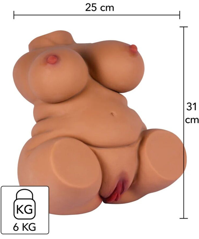 VERBORGEN VERLANGEN - DIKKE NEUK KONINGIN VROUWELIJKE MASTURBATOR TORSO 6 KG
