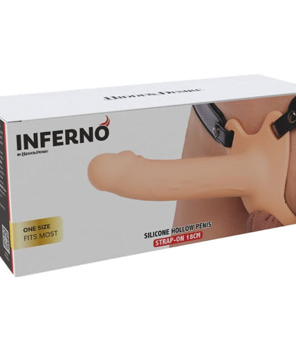 HIDDEN DESIRE - INFERNO PENIS SLEEVE STRAP-ON SILICONE 18 CM HIDDEN DESIRE - INFERNO PENIS SLEEVE STRAP-ON SILICONE 18 CM