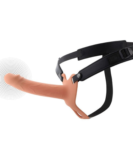 VERBORGEN VERLANGEN - INFERNO VIBRERENDE PENISHOES STRAP-ON 18 CM VERBORGEN VERLANGEN - INFERNO VIBRERENDE PENISHOES STRAP-ON 18 CM
