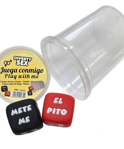 DIABLO PICANTE - DOBBELSPEL WERKWOORD + LICHAAMSDEEL MET BEKER DIABLO PICANTE - DOBBELSPEL WERKWOORD + LICHAAMSDEEL MET BEKER