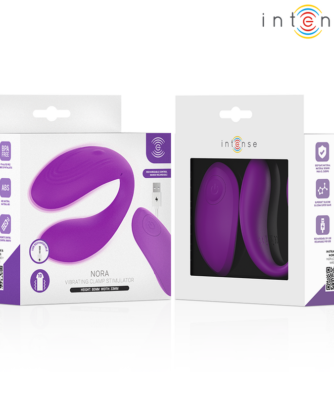 INTENSE - NORA VIBRATING CLAMP STIMULATOR PURPLE