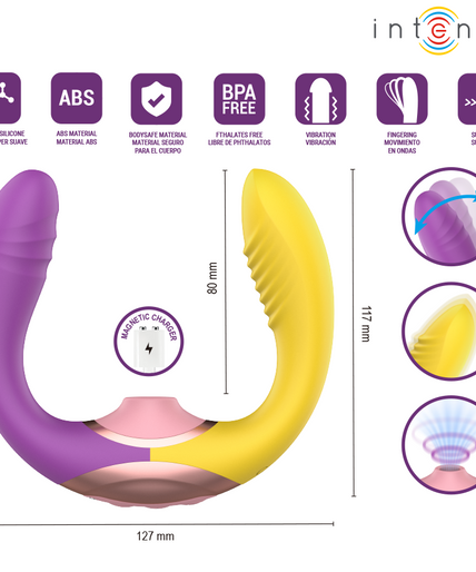 INTENSE - WILLOW 3-IN-1 SUCTION AND VIBRATION STIMULATOR INTENSE - WILLOW 3-IN-1 SUCTION AND VIBRATION STIMULATOR