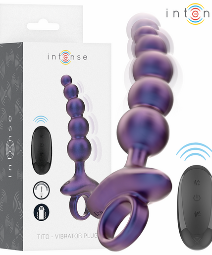 INTENSE - TITO VIBRATING ANAL PLUG MODEL 3 REMOTE CONTROL INTENSE - TITO VIBRATING ANAL PLUG MODEL 3 REMOTE CONTROL