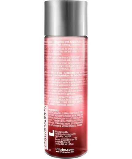 ID SENSATION - WATER BASED LUBRICANT WITH HEAT EFFECT 250 ML ID SENSATION - WATER BASED LUBRICANT WITH HEAT EFFECT 250 ML