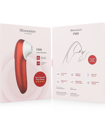 WOMANIZER - PRO VIBRANT CLITORAL STIMULATOR BURGUNDY WOMANIZER - PRO VIBRANT CLITORAL STIMULATOR BURGUNDY